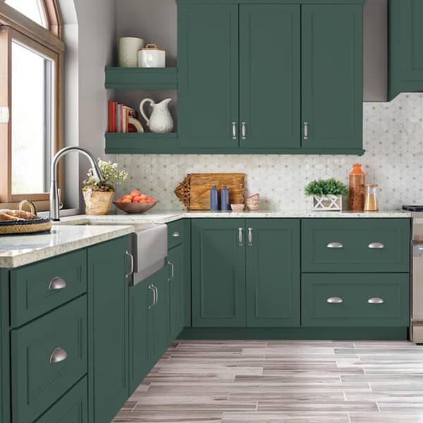 1 gal. #M440-7 Rainforest Semi-Gloss Enamel Interior/Exterior Cabinet, Door & Trim Paint
