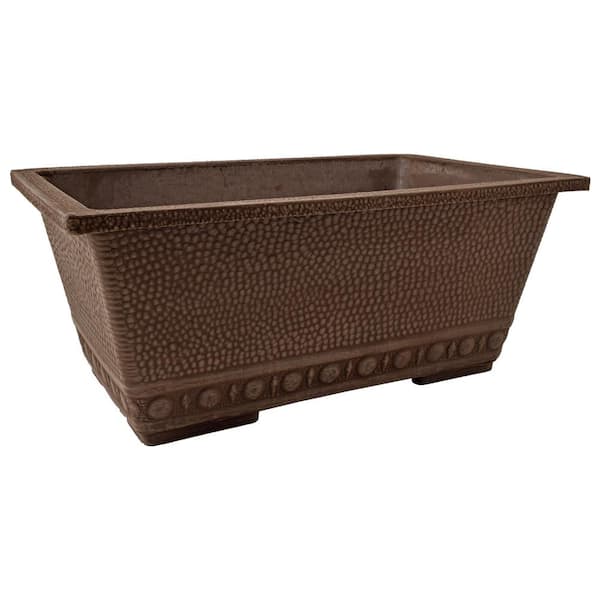 Arcadia Garden Products 13 in. x 9 in. Chocolate Composite Window Box