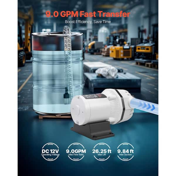 SKYSHALO DEF Transfer Pump 9 GPM Diaphragm Irrigation Self