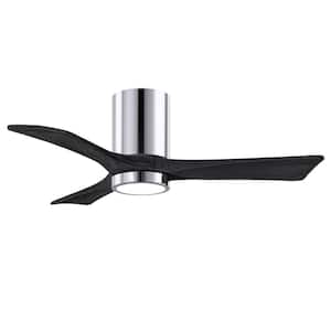 Irene-3HLK 42 in. Integrated LED Polished Chrome Ceiling Fan with Light Kit