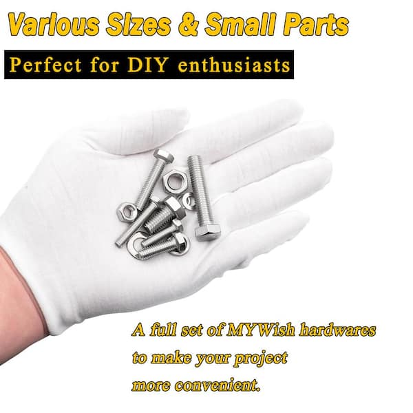 Hex Head Screws Bolts And Nuts Set, Allen Key Screw M2.5 M3 M4 M5 M6 M8 Stainless Steel Machine Screws Washers Hexagon Socket Cap Assortment 135pcs - View #7