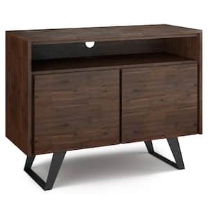 Lowry 42 in. W Distressed Charcoal Brown TV Media Stand For TVs up to 43 in.
