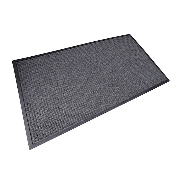 Rhino Mats - Town N Country Charcoal 48 in. x 72 in. Rubber Non-Slip Indoor Outdooor Entryway Floor Mat