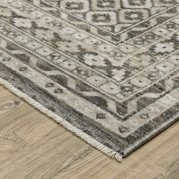 AVERLEY HOME Channing Gray/Beige 8 ft. x 11 ft. Faded