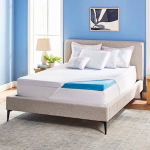 Soothing Cool 3 in. California King Gel Memory Foam Mattress Topper