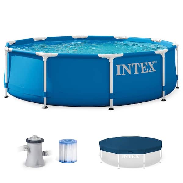 10 ft. Round 30 in. Deep Above Ground Pool Set