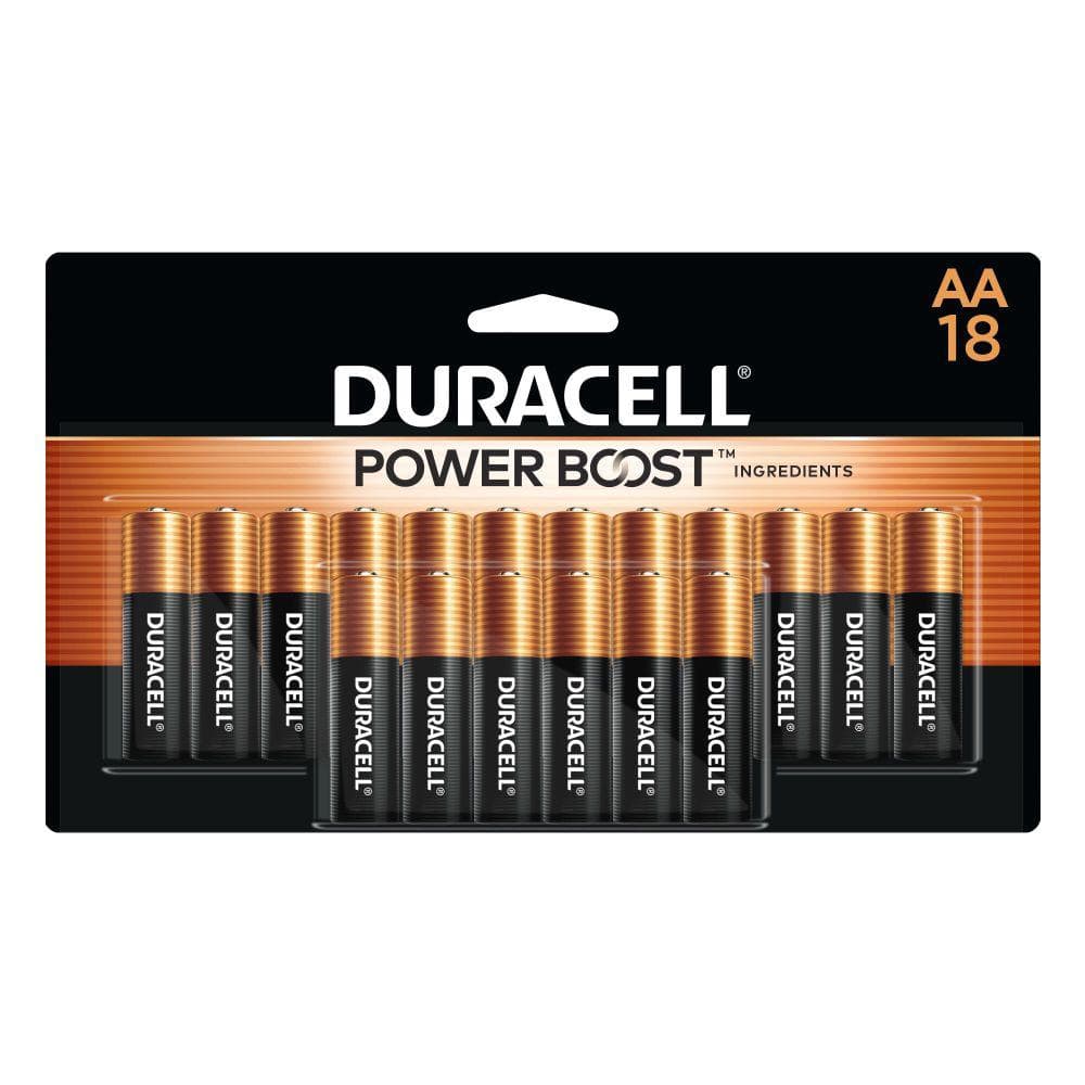 Duracell Coppertop Alkaline Batteries (18-Pack), Double A Batteries 004133303622 - The Home Depot