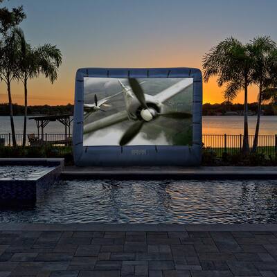 12 ft. W x 9 ft. H Inflatable Movie Screen Air blown