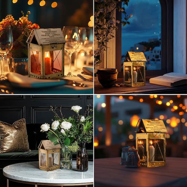 KINGS COUNTY TOOLS Folding Camping Candle Lantern GW83R02-01
