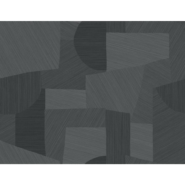 Seabrook Designs 60.75 sq. ft. Metallic Grey Lahti Embossed Vinyl Unpasted Wallpaper Roll