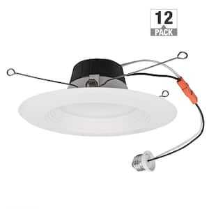 Altair 6 in. Retrofit Downlight Integrated LED Recessed Trim Light 900 Lumens 120 Volt Adjustable CCT Dimmable (12-Pack)