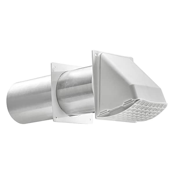 Lambro 4 in. White Plastic Preferred Hood Vent