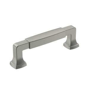 Stature 3-3/4 in. (96 mm) Satin Nickel Cabinet Drawer Pull