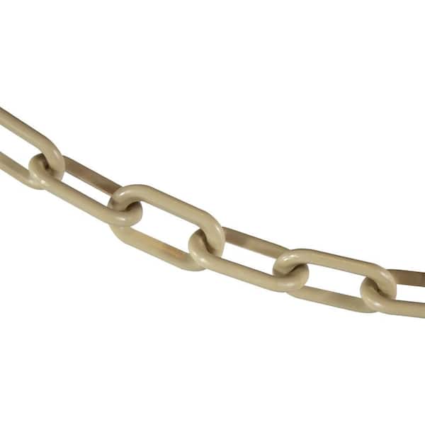 2 in. (#8, 51 mm) x 10 ft. Plastic Safety Chain in Army Tan
