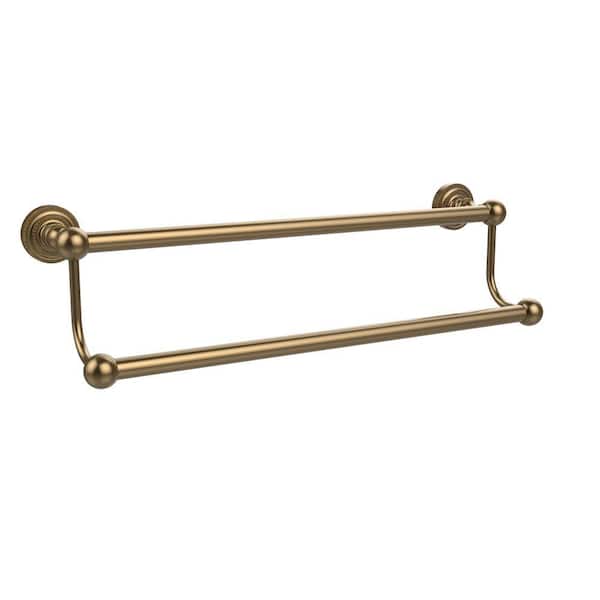 Allied Brass Dottingham Collection 24 in. Double Towel Bar in Brushed Bronze