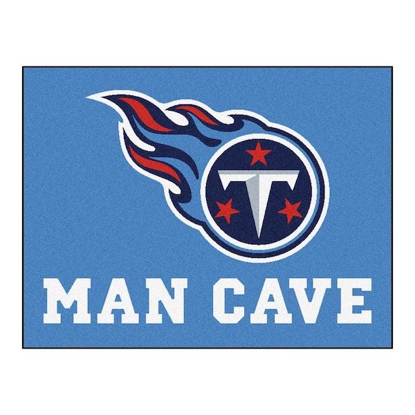 FANMATS Tennessee Titans Blue Man Cave 3 ft. x 4 ft. Area Rug