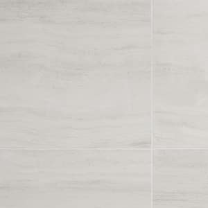 Atlanta White 23.45 in. x 47.07 in. Matte Travertine Look Porcelain Floor and Wall Tile (15.50 sq. ft./Case)