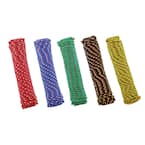 3/8 in. x 100 ft. Assorted Colors Polypropylene Diamond Braid Rope