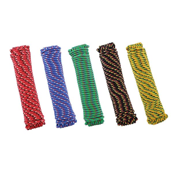 Everbilt 3/8 in. x 100 ft. Poly Braid Rope - 3