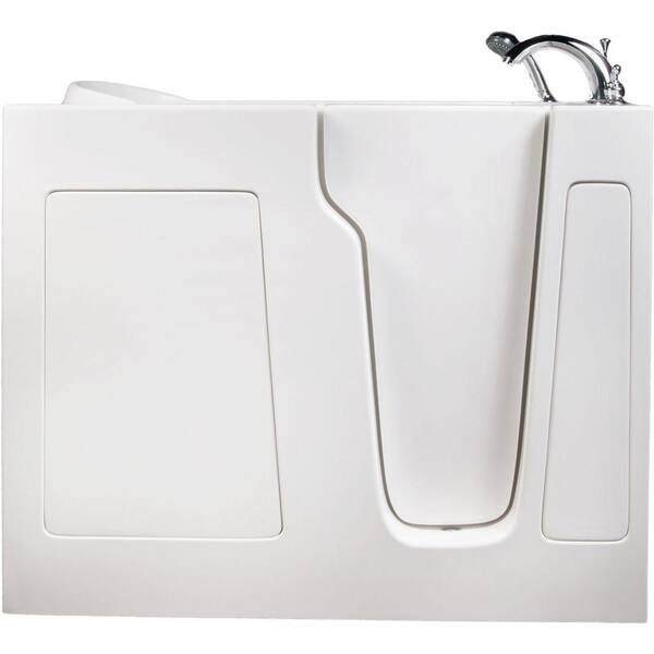 Allure Walk In Tubs 3.83 ft. Right-Drain Walk-In Whirlpool and Air Bath Tub in White