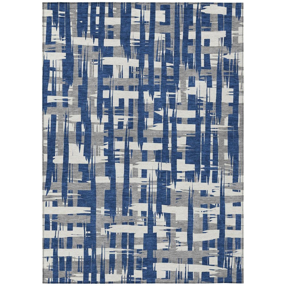 Chantille Machine Washable Indoor/Outdoor Abstract ACN1849 Navy 9 ft. x 12 ft. Accent Rug price history on PriceWatchPro