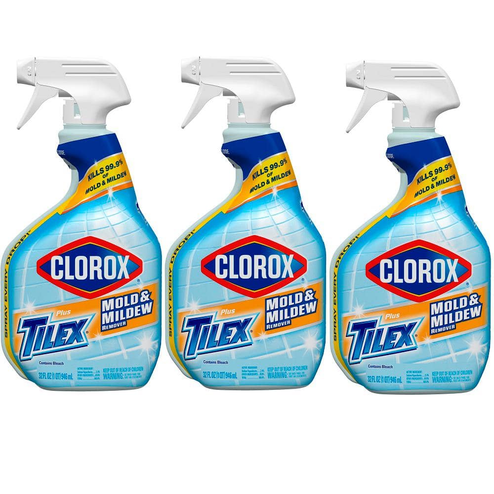 Clorox Plus Tilex 32 oz. Mold and Mildew Remover and Stain Cleaner with Bleach Spray (3-pack)