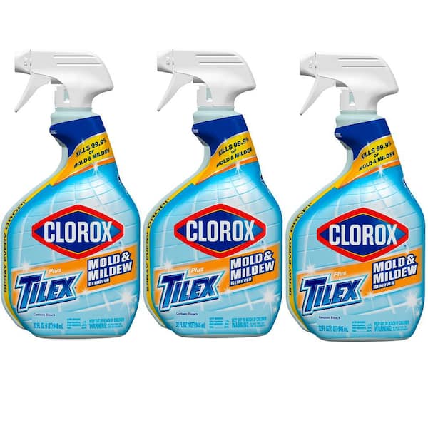 Clorox Clorox Plus Tilex 32 oz. Mold and Mildew Remover and Stain Cleaner with Bleach Spray (3-Pack)