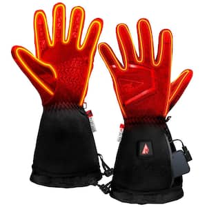 Men's Small Black 5-Volt Battery Heated Featherweight Gloves