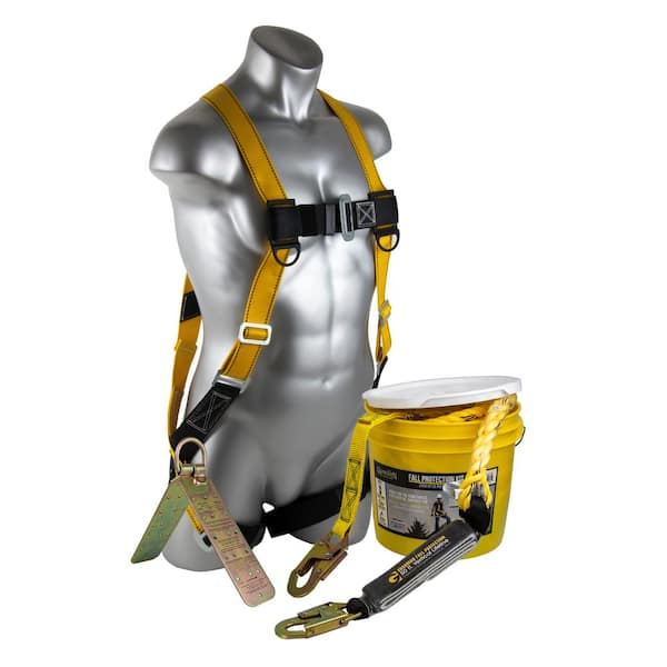 Guardian Fall Protection 50 ft. Rooftop Safe-Tie Bucket Kit