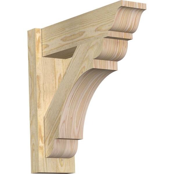 Ekena Millwork 6 in. x 20 in. x 20 in. Douglas Fir Olympic Traditional Rough Sawn Outlooker