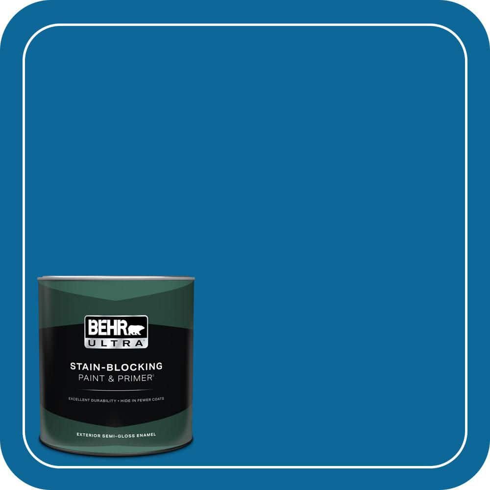 1 qt. #MQ4-58 Mondrian Blue Semi-Gloss Enamel Exterior Paint & Primer price history on PriceWatchPro