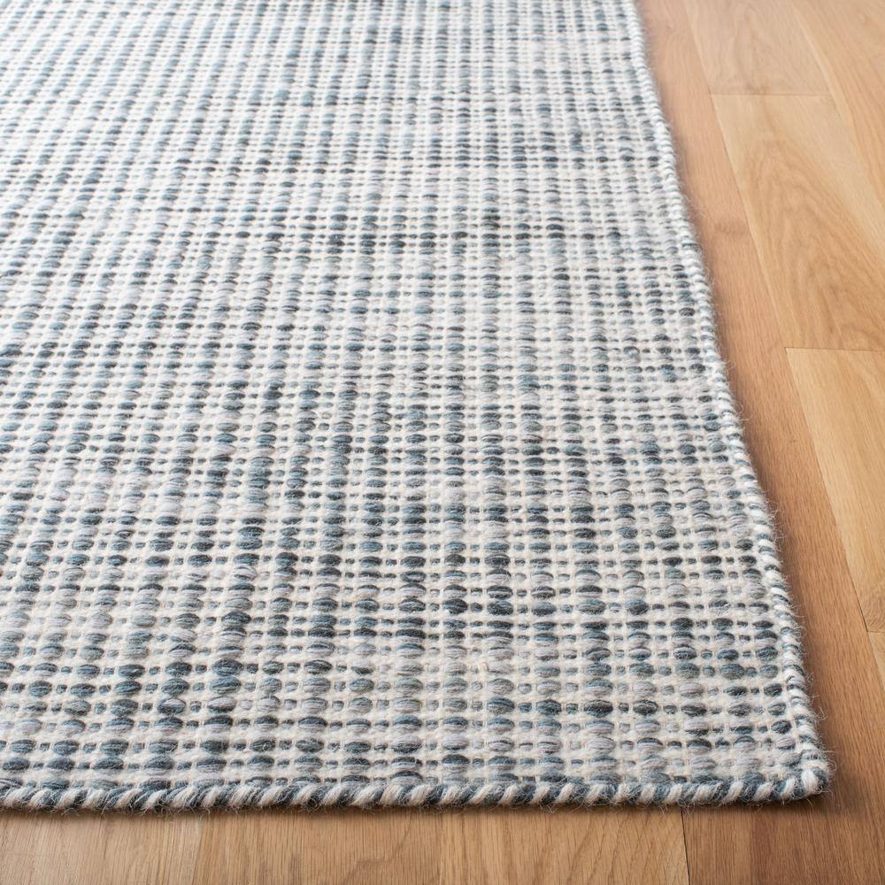 Gray and Ivory Hand-Tufted Wool Rectangular Rug 3' x 5'
