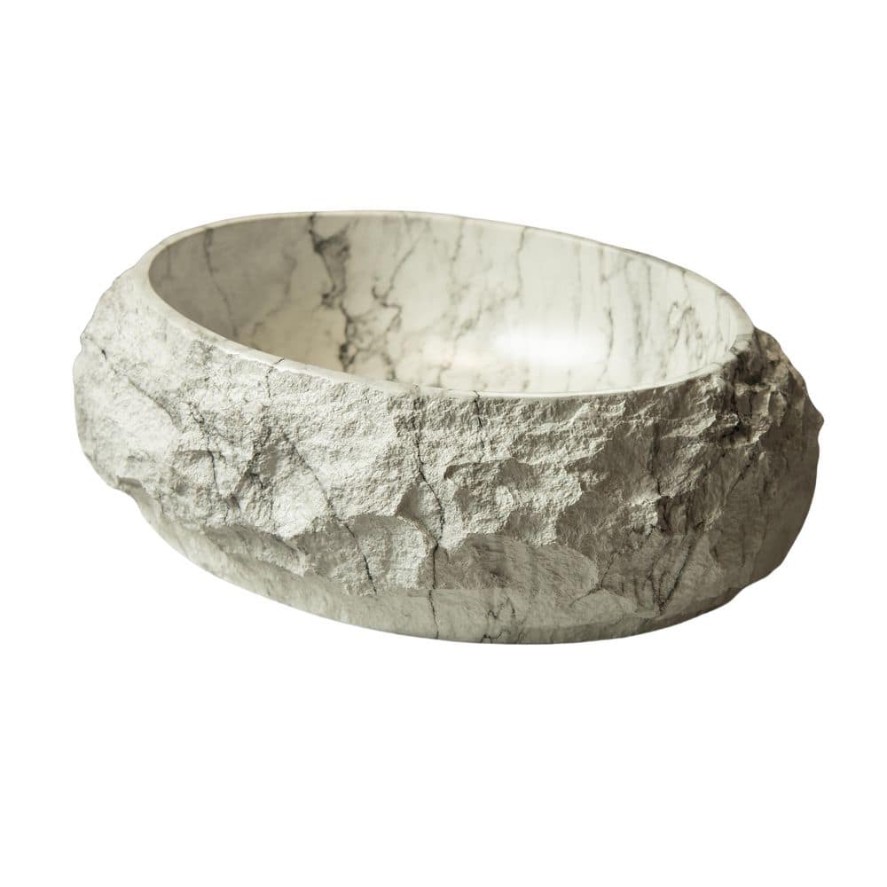 norilocoページ Lynzavix 20'' Vessel Bathroom Sink 20'' in Ivory Irregular