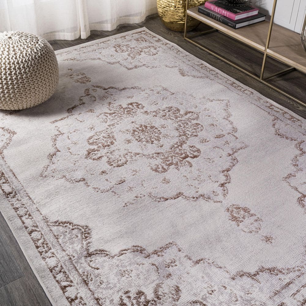 Reversible Red Synthetic Rectangular Easy Care Area Rug