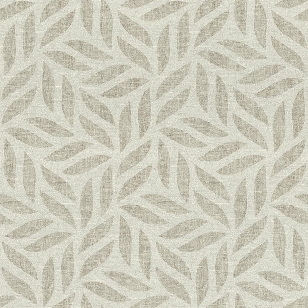 Sagano Light Grey Leaf Paper Non-Pasted Textured Wallpaper