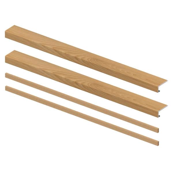 Smyrna Cypress 8mm x 46in x 4in Exact Match Small Square Nose Open Stair Return/Landing Kit (2-Pack)
