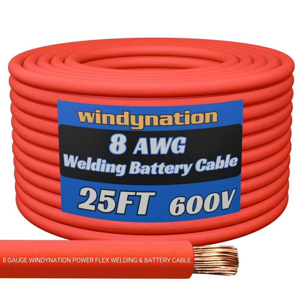 8-Gauge 25 ft. Red Welding Cable price history on PriceWatchPro