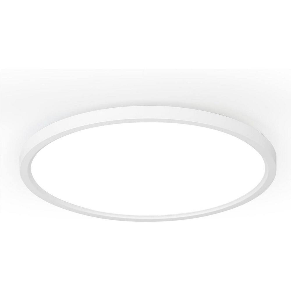 White 10 in. Integrated LED Flush Mount Ceiling Light, 5-in-1 CCT Selectable, Surface Mounted Lighting Fixture, 1 Pack price history on PriceWatchPro