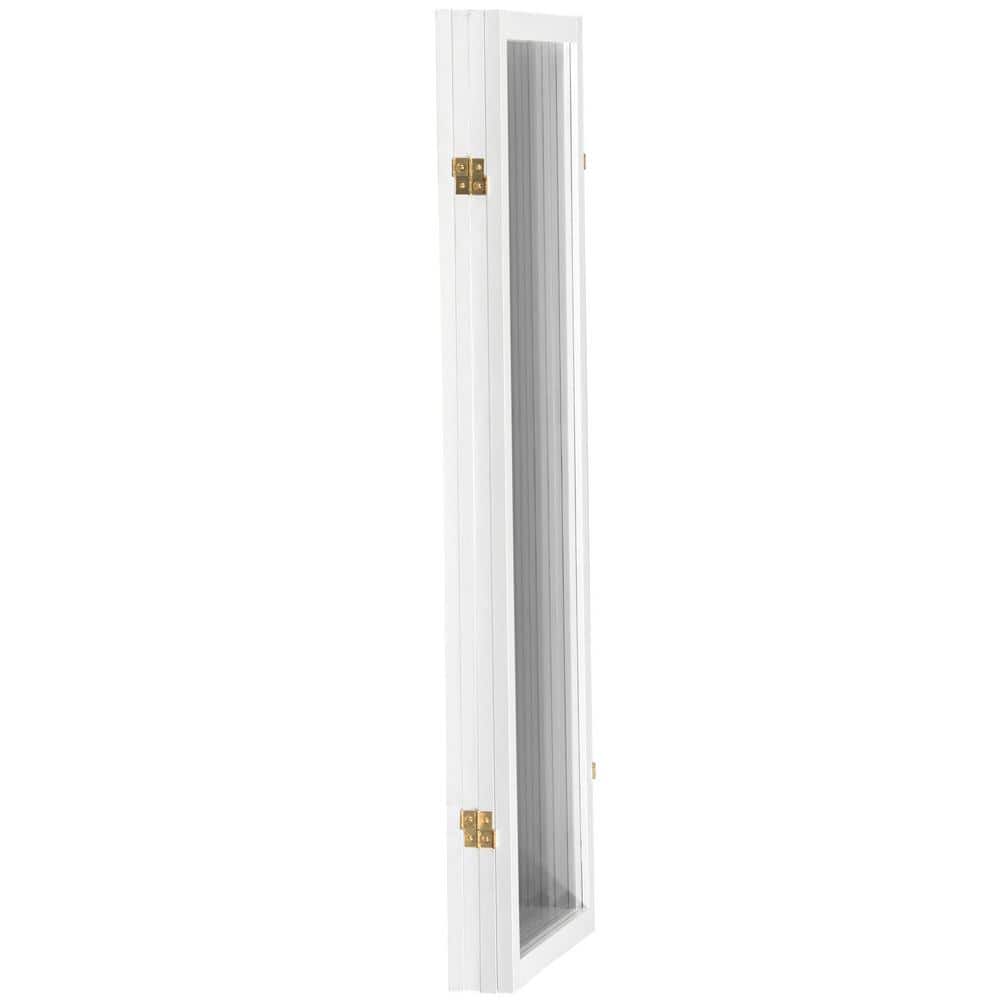Clear Acrylic 4-Panel Folding Floor Partition