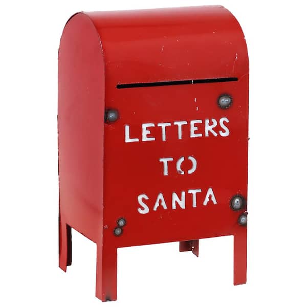 Sunnydaze 13 in. Sunnydaze Letters to Santa Indoor/Outdoor Mailbox Decor