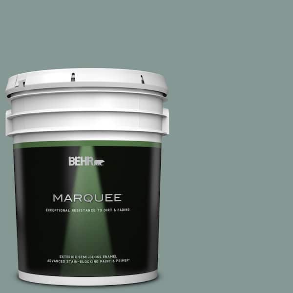 BEHR MARQUEE 5 gal. #T18-15 In The Moment Semi-Gloss Enamel Exterior Paint & Primer