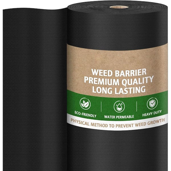 Unbranded 3 ft. x 180 ft. Heavy Duty Weed Barrier Landscape Fabric Non Woven Geotextile for Weed Control Driveways Gardens