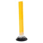 24 in. X 3.25 in. Yellow Surface Mount Flexible Stakes