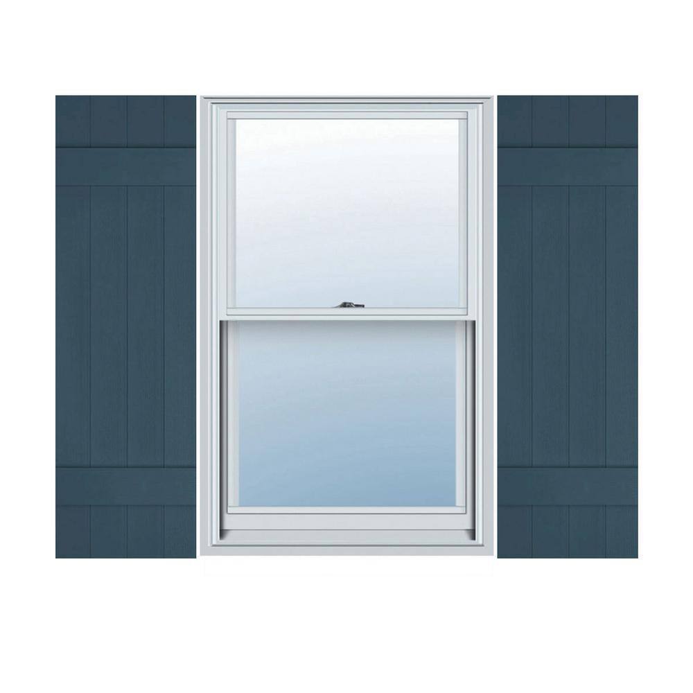14 in. W x 37 in. H TailorMade Four Board Joined (2 Batten), Board-n-Batten Shutters - Classic Blue price history on PriceWatchPro