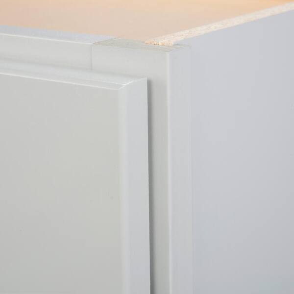 Hampton Bay Shaker Dove Gray Stock Assembled Wall Kitchen Cabinet 30 In X 30 In X 12 In Kw3030 Sdv The Home Depot