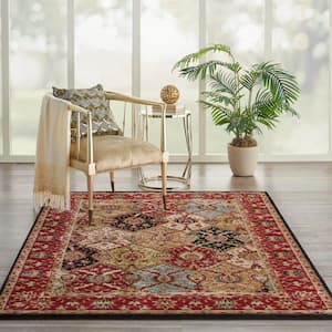 Modesto Reverie Multicolor 5 ft. x 7 ft. Persian Traditional Area Rug