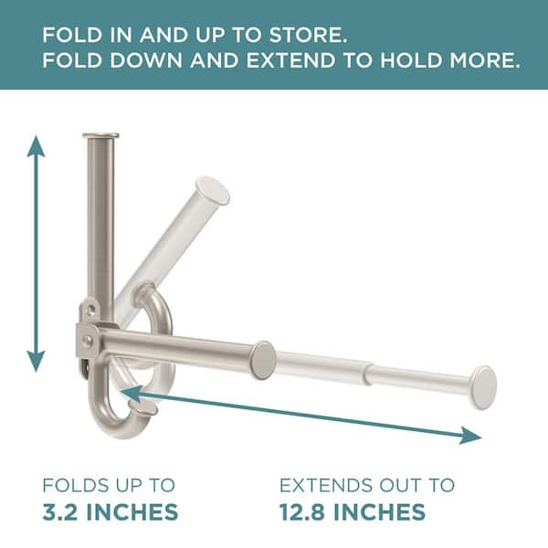 Liberty Square Extend-A-Hook 3.2 in. H 35 lb. Load Capacity