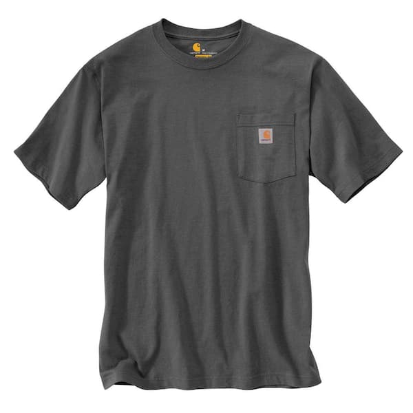 Carhartt Men's Tall Large Charcoal Cotton Short-Sleeve T-Shirt