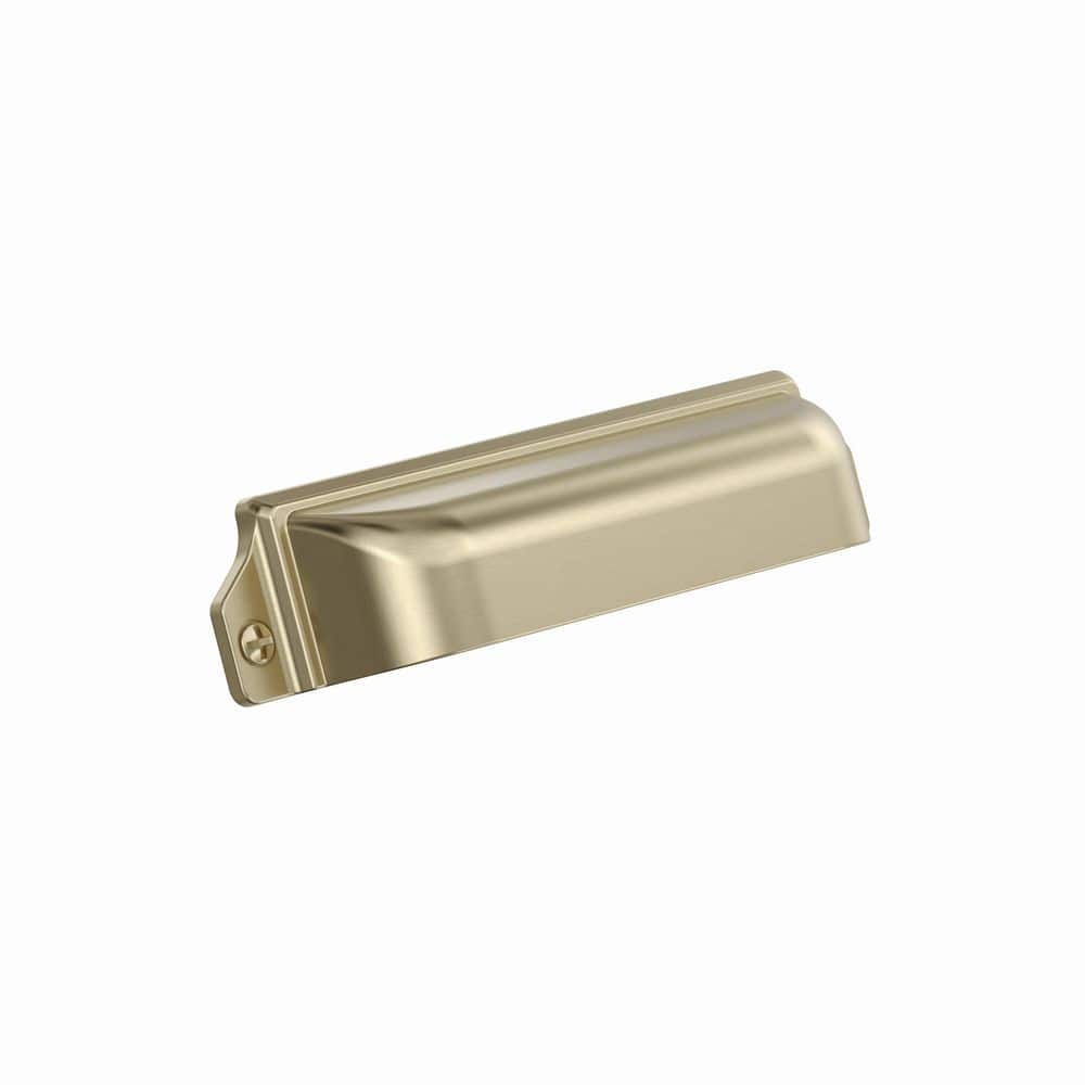 Bellport 3 in. or 3-3/4 in. (76mm or 96mm) Brushed Gold Cabinet Cup Pull price history on PriceWatchPro