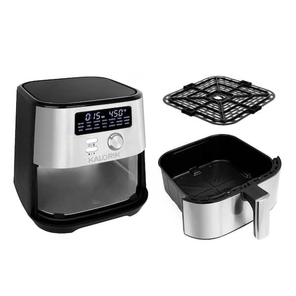 KALORIK 12 qt. Stainless Steel and Black Air Fryer Oven AFO 46894 BKSS -  The Home Depot